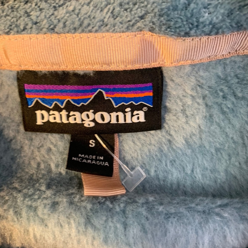 Patagonia Womens Re-Tool Snap-T Fleece Pullover Blue Peach Small 25442 - Picture 4 of 7